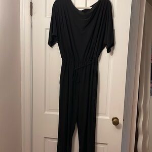 NWOT jersey jumpsuit in black